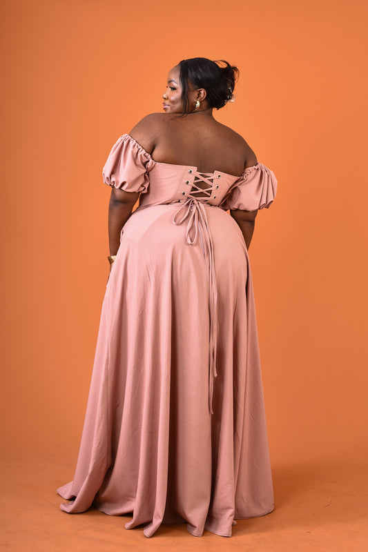 Nungwi Dress Mauve- Plain