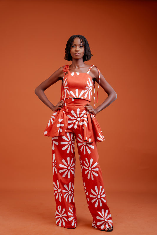 Sola Dhurungi Two Piece Set