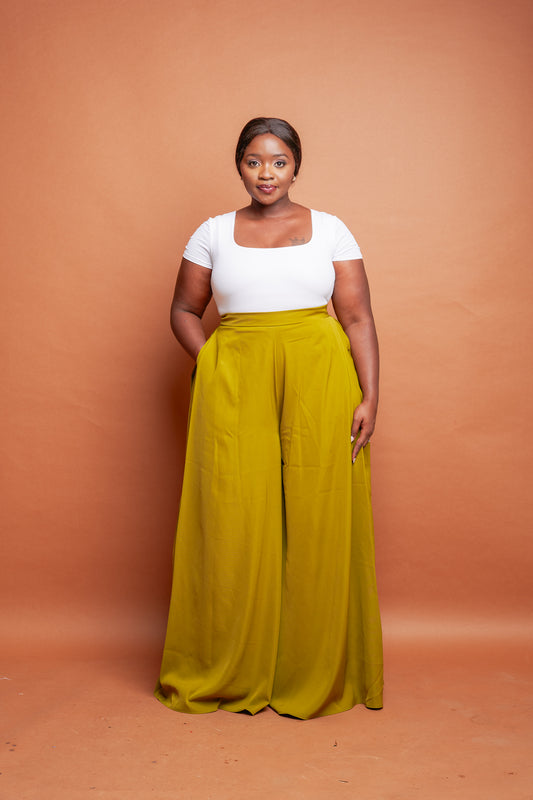 Afya Pants - Money Green