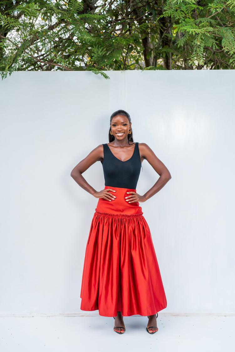 Emara Skirt- Burnt Orange