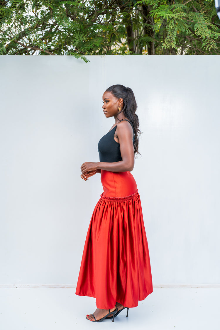 Emara Skirt- Burnt Orange
