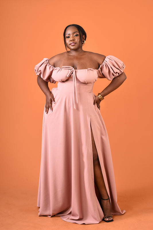 Nungwi Dress Mauve- Plain