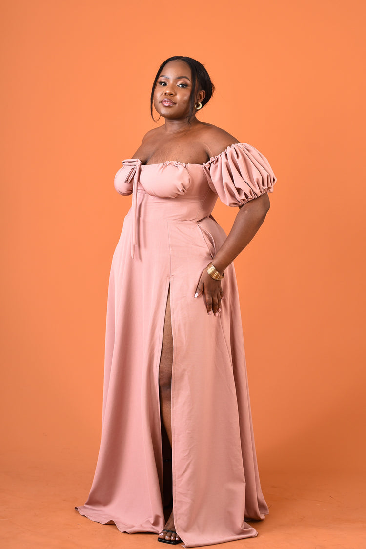 Nungwi Dress Mauve- Plain