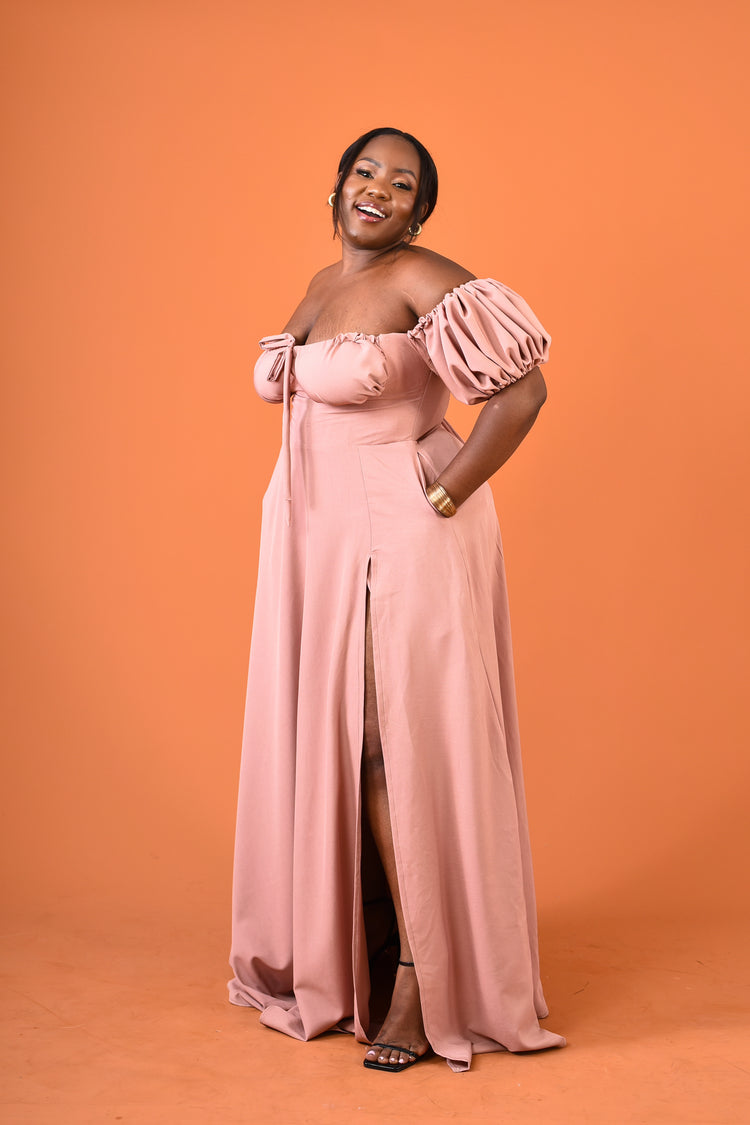 Nungwi Dress Mauve- Plain
