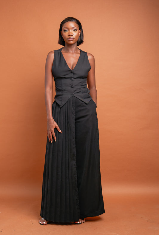 Nikky Half Coat - Black