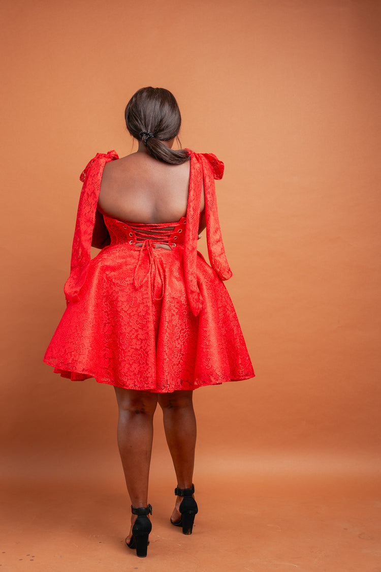 Ruby Mini Dress - Red