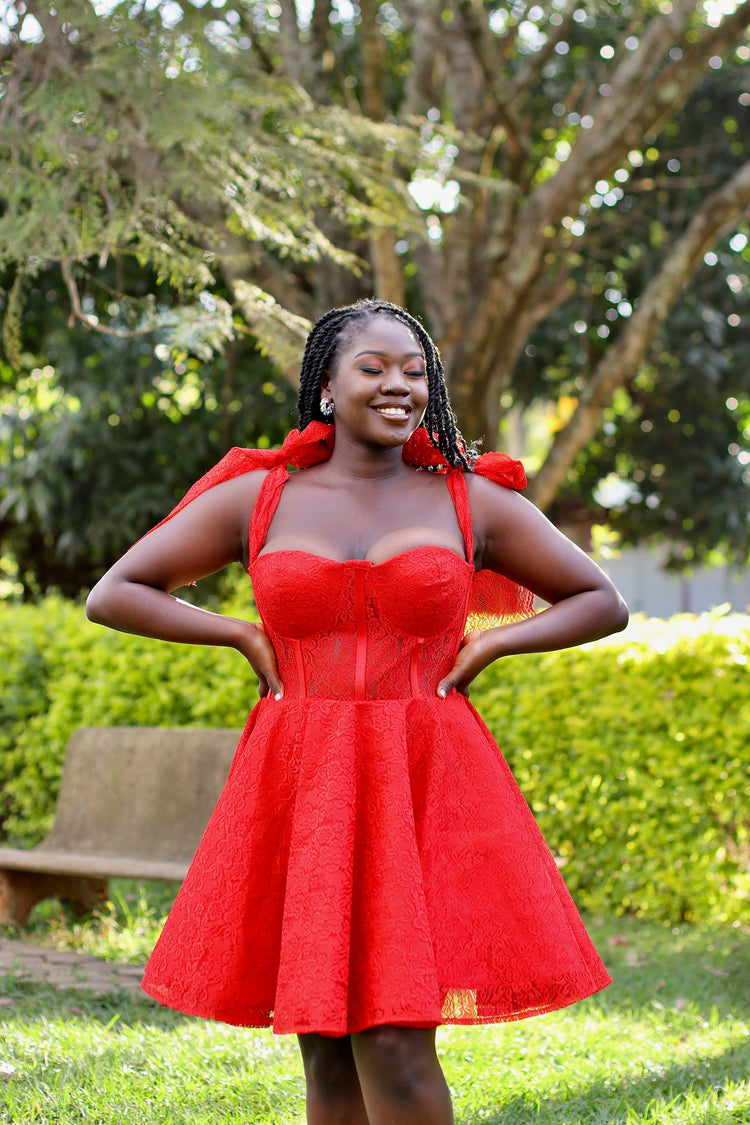 Ruby Mini Dress - Red