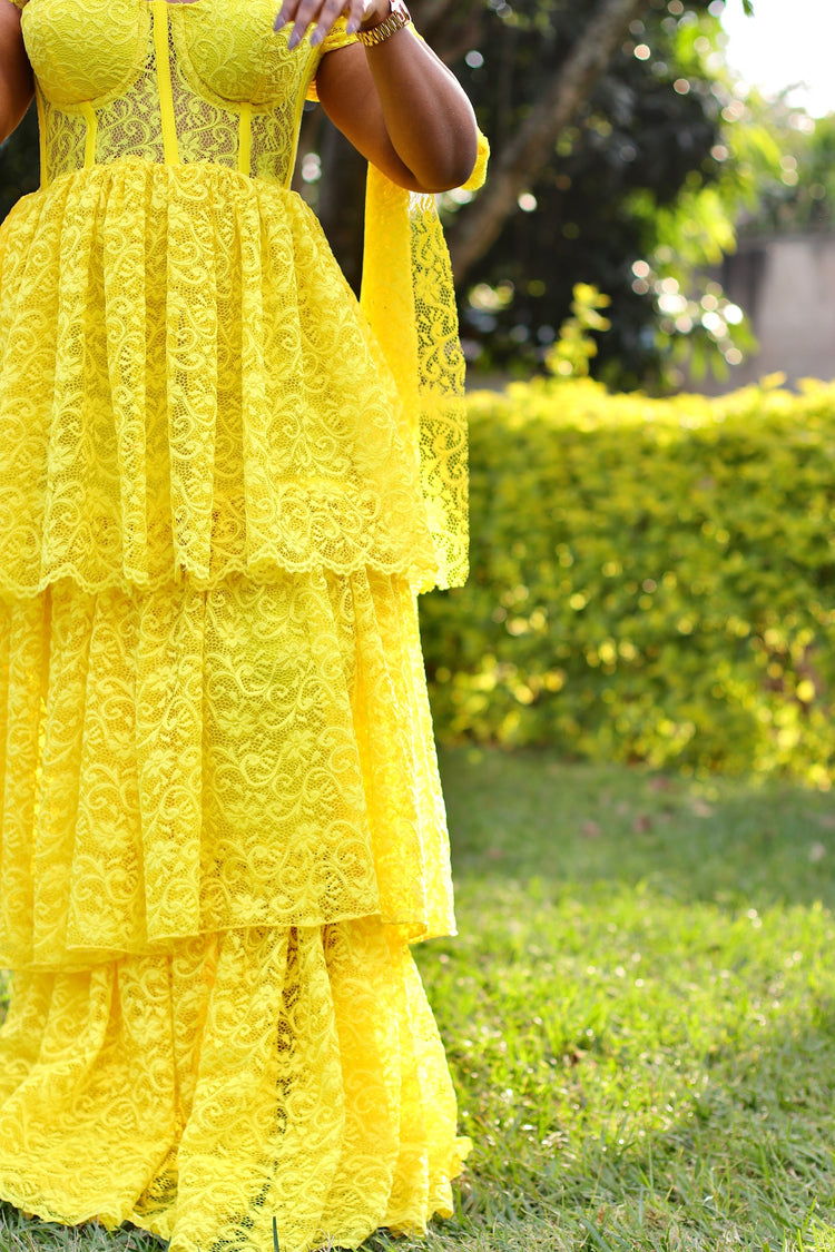 Ruby Maxi Dress - Yellow