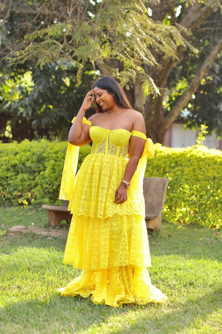 Ruby Maxi Dress - Yellow
