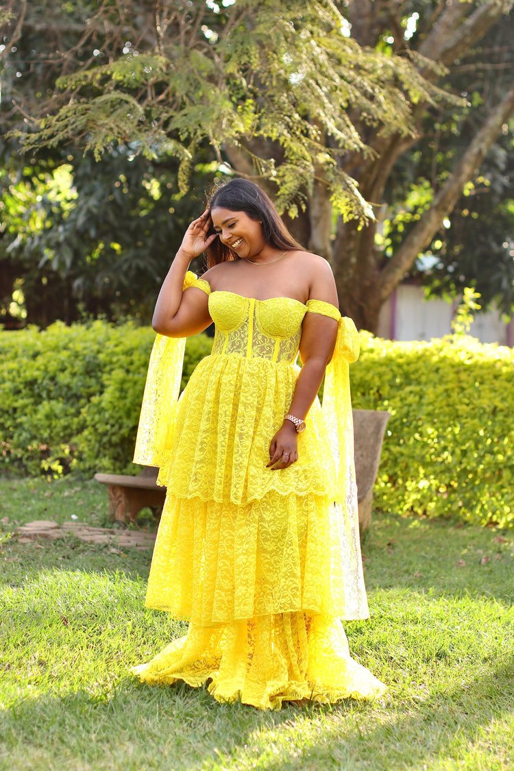 Ruby Maxi Dress - Yellow